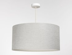 Lampa wisząca 40cm LEN LIGHT beżowa do salonu - Miniaturka zdjęcia nr 1