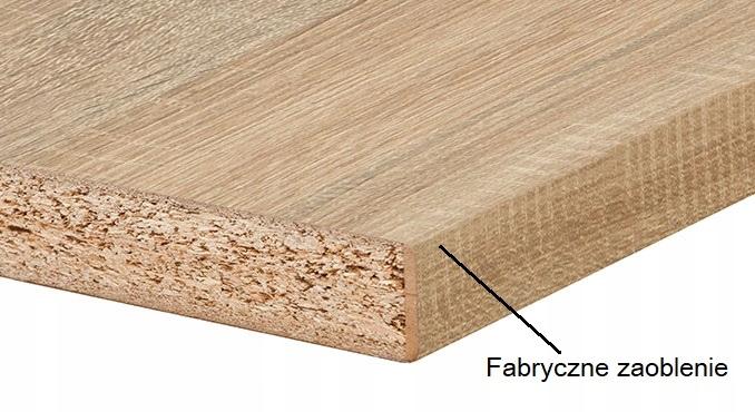 Blat laminowany 120x60 cm dąb sonoma laminowany grubość 3,8 cm do kuchni nr. 4