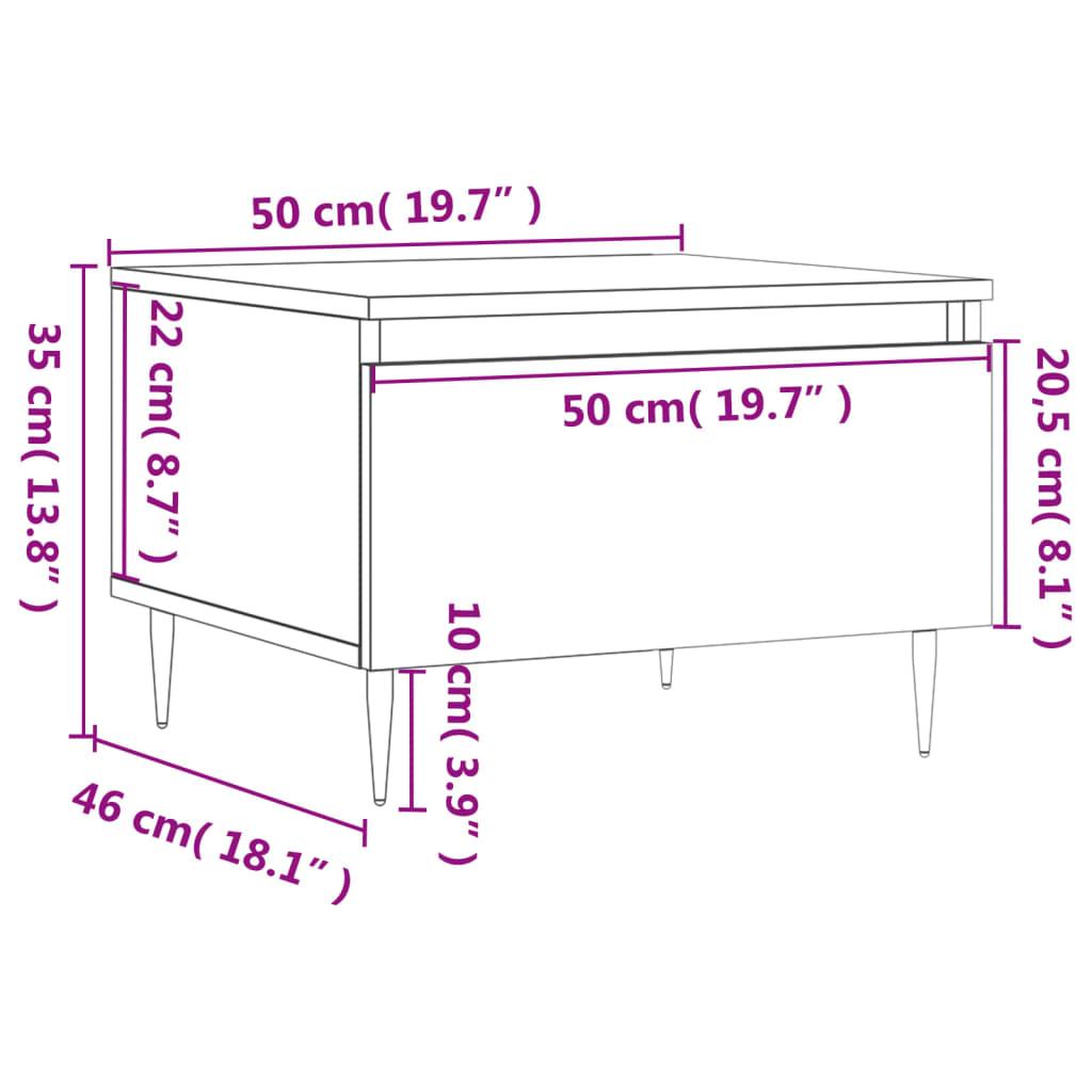 Zestaw stolików kawowych 50x46x35 cm 2 szt szarość betonu do salonu nr. 12