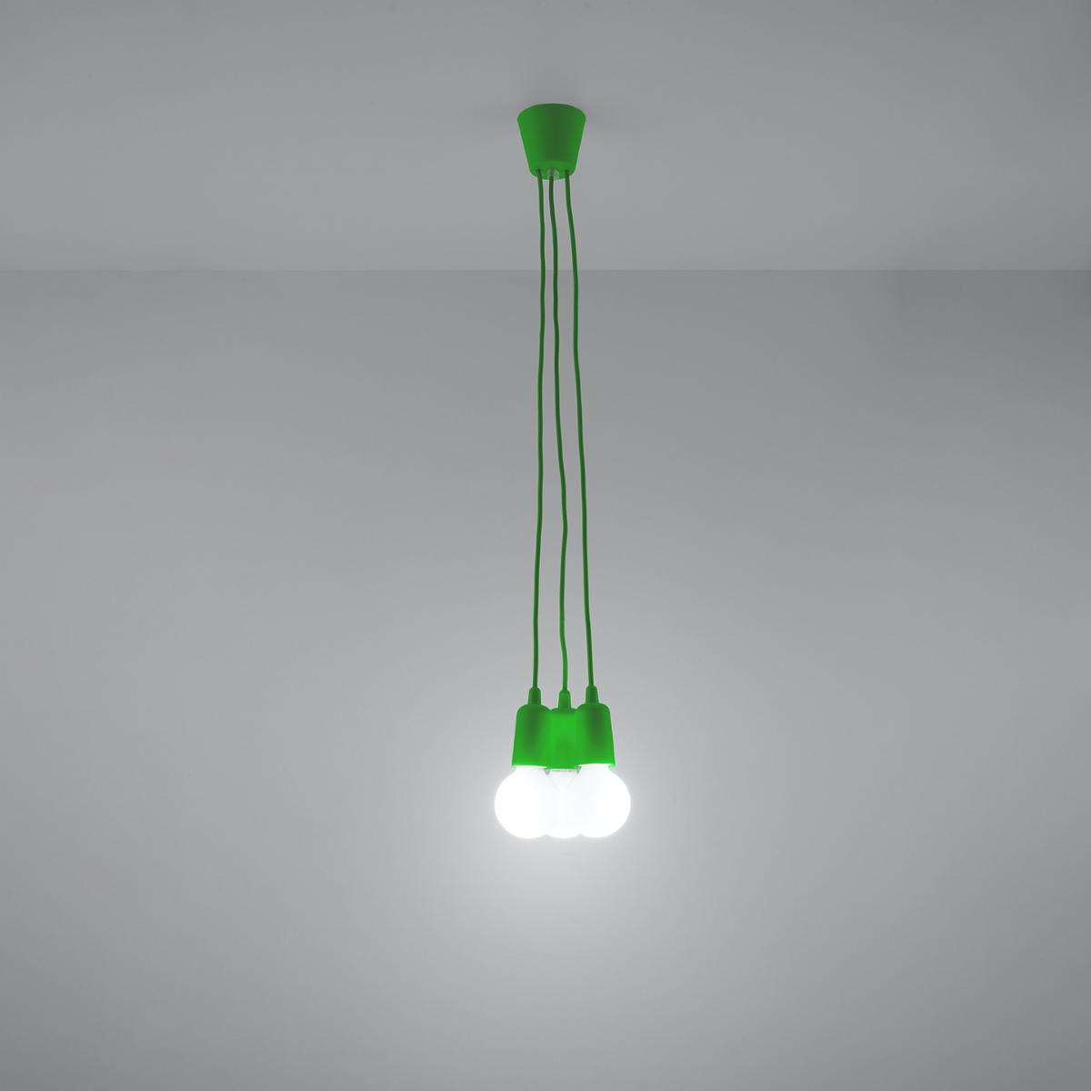 Lampa wisząca DIEGO 3 zielony 90x15x15cm nowoczesna E27 do salonu nr. 3