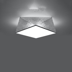 Plafon HEXA 35 cekin 15x35x35cm nowoczesna lampa srebrna E27 do salonu - Miniaturka zdjęcia nr 3