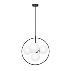 Lampa wisząca K-3838 GEO 45x100x38 cm do salonu lub pokoju czarny/biały - Miniaturka zdjęcia nr 1