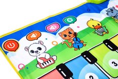 Mata muzyczna interaktywna pianinko z nagrywaniem kolorowa dla dzieci 3+ 110x36x1 cm - Miniaturka zdjęcia nr 5