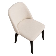 Krzesło drewniane AVERO 82x45x45 cm drewniane bukowe tapicerowane do jadalni czarne beżowe siedzenie - Miniaturka zdjęcia nr 3