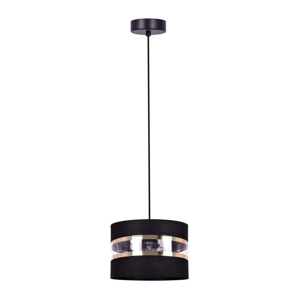 Lampa wisząca K-5200 NICEA 20x100x20 cm do salonu lub pokoju czarny/złoty/przezroczysty