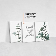 Obrazy Do Sypialni Liście EUKALIPTUSA Natura 90 cm x 40 cm  - Miniaturka zdjęcia nr 8