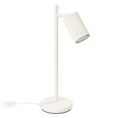 Lampa biurkowa Karbon 43x19.5x14.5cm do sypialni salonu beżowa - Miniaturka zdjęcia nr 1