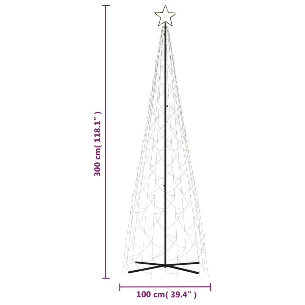 Choinka stożkowa 100x300 cm 500 ciepłych białych LED świąteczna do ogrodu nr. 10