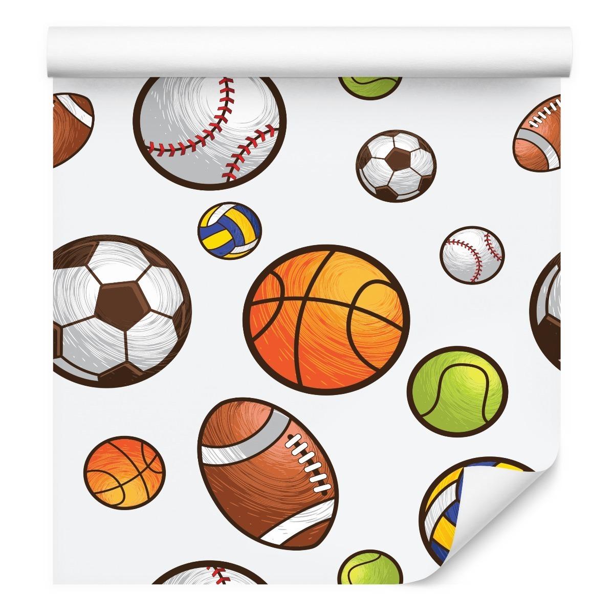 Tapeta dla Chłopca SPORT Kolorowe Piłki Siatkówka  nr. 5
