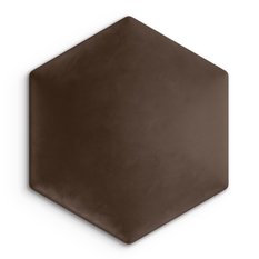 Panele tapicerowane 26x30 cm na ścianę hexagon brązowy - Miniaturka zdjęcia nr 2