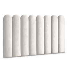 Panele tapicerowane 20x80 cm na ścianę płotek wezgłowie kremowy - Miniaturka zdjęcia nr 1