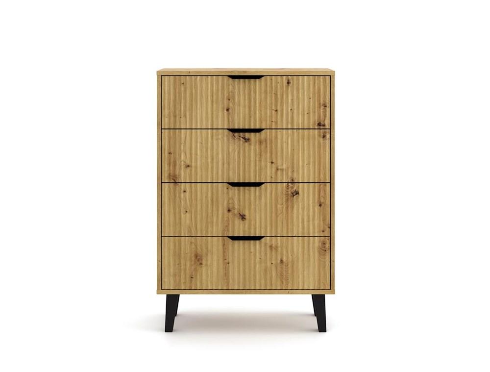 Komoda Scandi 102,5x70x39 cm do sypialni salonu slim dąb artisan nr. 5