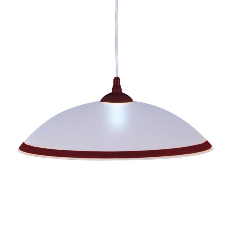 Lampa wisząca K-3511 UFO 40x75x40 cm do salonu lub pokoju biały/brązowy