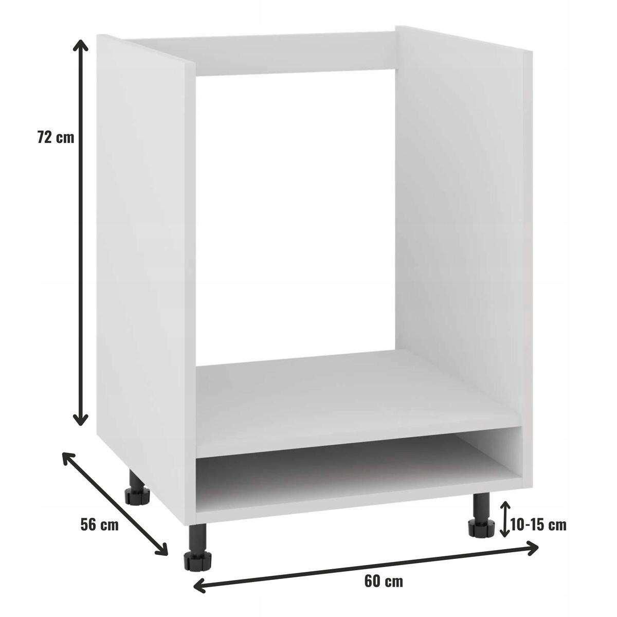 Korpus szafka dolna 60x82x50,8 cm pod piekarnik z akcesoriami biały do kuchni nr. 2