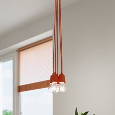 Lampa wisząca DIEGO 5 pomarańczowy 90x25x25cm nowoczesna E27 do salonu - Miniaturka zdjęcia nr 11