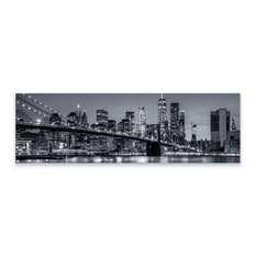 Obraz Panoramiczny NOWY YORK Nocą Brooklyn Bridge Miasto 145x45cm - Miniaturka zdjęcia nr 2