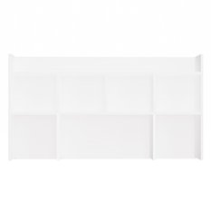 Nadstawka do biurka 70x128x18 cm regał na książki dokumenty biała - Miniaturka zdjęcia nr 8