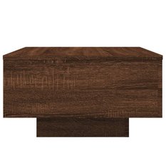 Stolik kawowy 55x55x31 cm brązowy dąb elegancki do salonu - Miniaturka zdjęcia nr 5