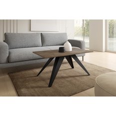 Stolik kawowy 120x60x48 cm Venetia dark grey chicago concrete do salonu - Miniaturka zdjęcia nr 2