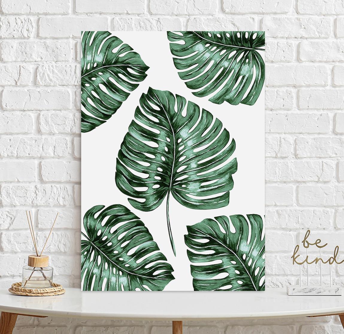 Plakat pattern monstera 40x50 cm dekoracja ścienna bez ram  nr. 2