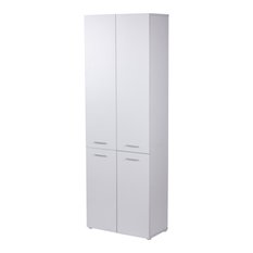 Słupek łazienkowy z dostawą najtaniej LUBA 1K DD 174x60x30 cm szafka łazienkowa kosz na pranie regał biały mat - Miniaturka zdjęcia nr 3