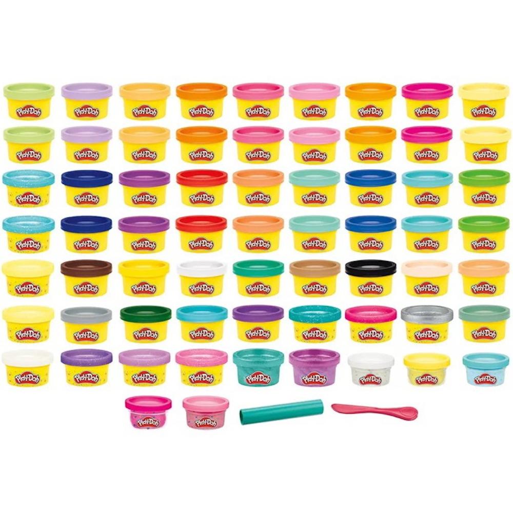 PLAY-DOH MEGA PAKA XXL CIASTOLINA ZESTAW 65 TUB ELEMENTÓW HASBRO 1820g nr. 2