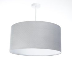 Lampa wisząca 40cm szara pikowana JASMIN BEBE do salonu sypialni pokoju dziecka - Miniaturka zdjęcia nr 1