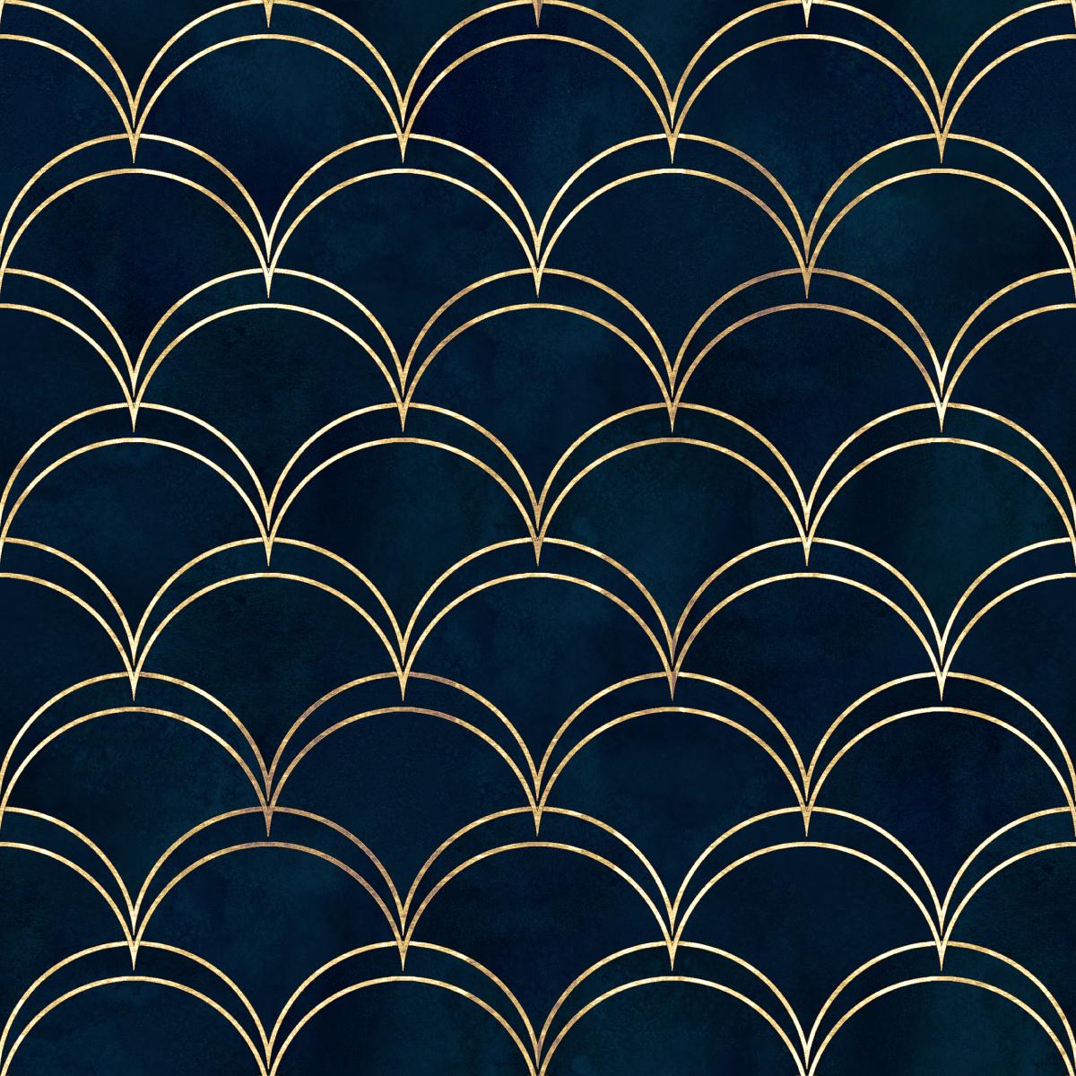 Tapeta Dekoracyjna Granatowy GEOMETRYCZNY Wzór  nr. 3
