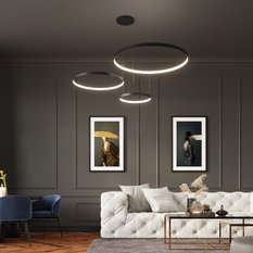 Żyrandol RIO 78 czarny LED 3000K 150x78x78cm nowoczesna lampa wisząca LED do salonu - Miniaturka zdjęcia nr 16