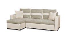 Narożnik FIGO 226x75x140 cm rozkładany z funkcją spania rogówka do salonu beżowy - Miniaturka zdjęcia nr 12