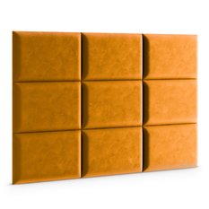  Panele tapicerowane  60x40 cm na ścianę magic velvet miodowy - Miniaturka zdjęcia nr 3