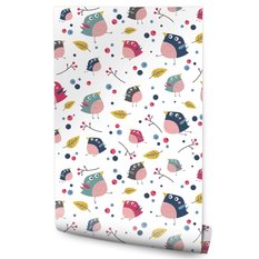 Tapeta Do Pokoju Dziecięcego Kolorowe PTAKI Bajka 53x1000  - Miniaturka zdjęcia nr 1