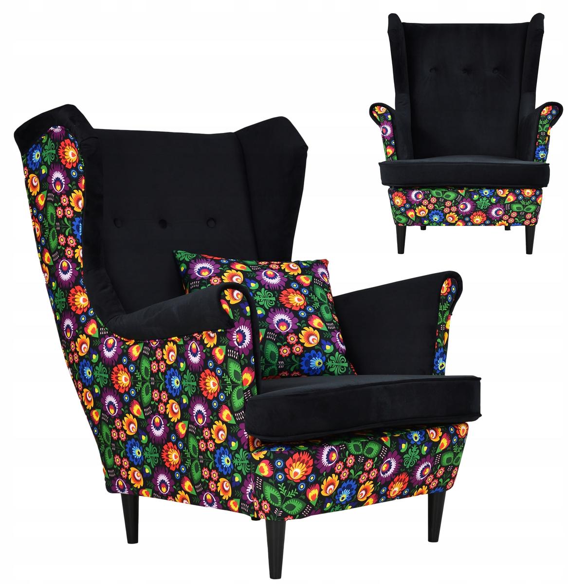 Fotel uszak Ari Print Duo Family Meble