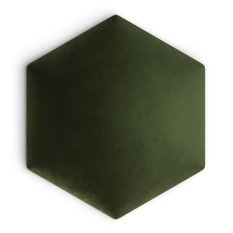 Panele tapicerowane 35x40 cm hexagon magic velvet khaki - Miniaturka zdjęcia nr 2