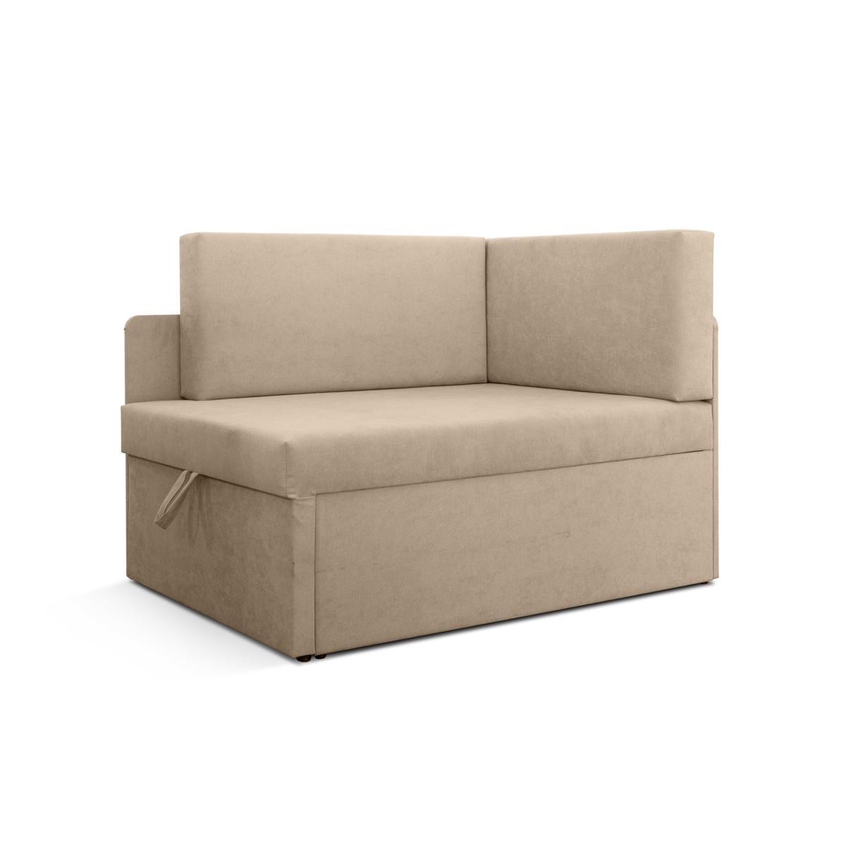 Sofa rozkładana dziecięca Viluś 108x81x78 cm narożnik jednoosobowy do pokoju z funkcją spania i przechowywania dla dzieci beżowy nr. 7