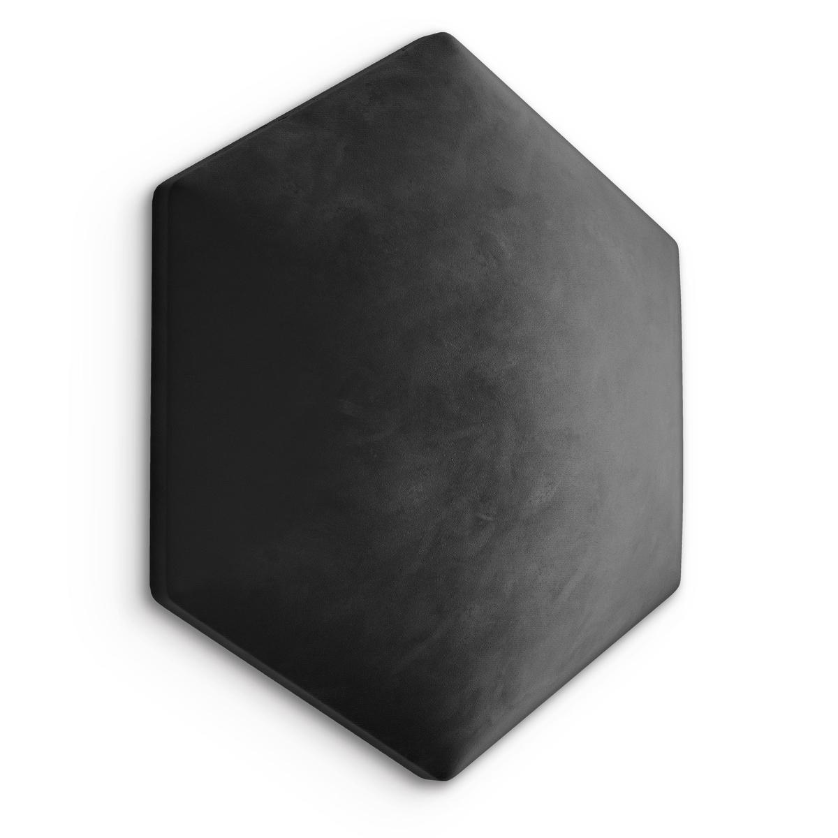 Panele tapicerowane 35x40 cm na ścianę hexagon grafitowy 