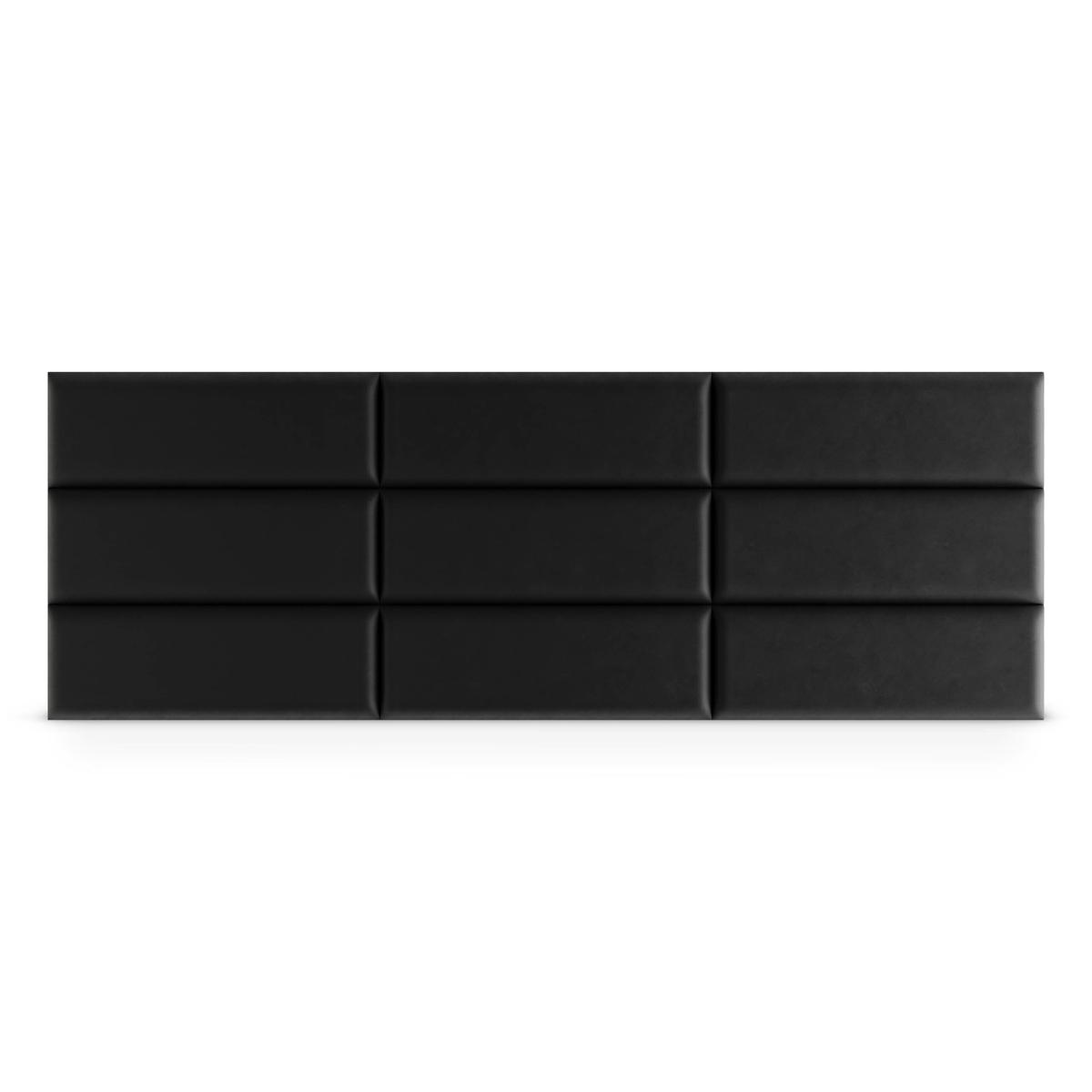  Panele tapicerowane 50x15 cm na ścianę magic velvet czarny nr. 4