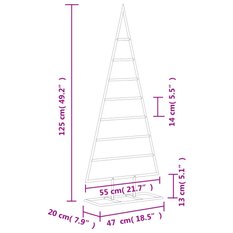 Choinka metalowa 125 cm świąteczna do dekoracji na święta czarna do salonu - Miniaturka zdjęcia nr 7