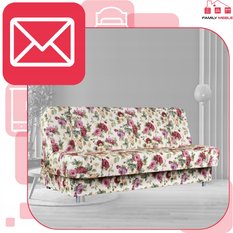 Wersalka SARA PRINT 200x95 cm róże rozkładana kanapa z pojemnikiem sofa do salonu Flowers - Miniaturka zdjęcia nr 3