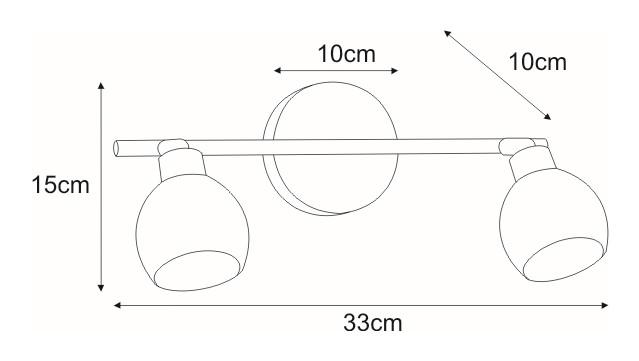Kinkiet K-W9528/2 AZELA 33x15x10 cm do łazienki chrom nr. 2