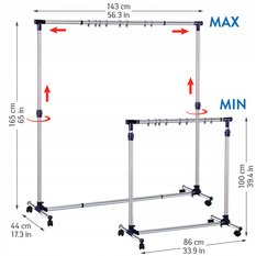 Tatkraft New York stabilny wieszak na ubrania - Miniaturka zdjęcia nr 2