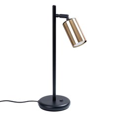 Lampa biurkowa WINX 44x15x13 cm lampka na biurko tuba czarny złoto GU10 do biura pokoju - Miniaturka zdjęcia nr 1