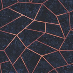 Tapeta do Salonu w Stylu SOHO Geometryczny Wzór 3D  - Miniaturka zdjęcia nr 3