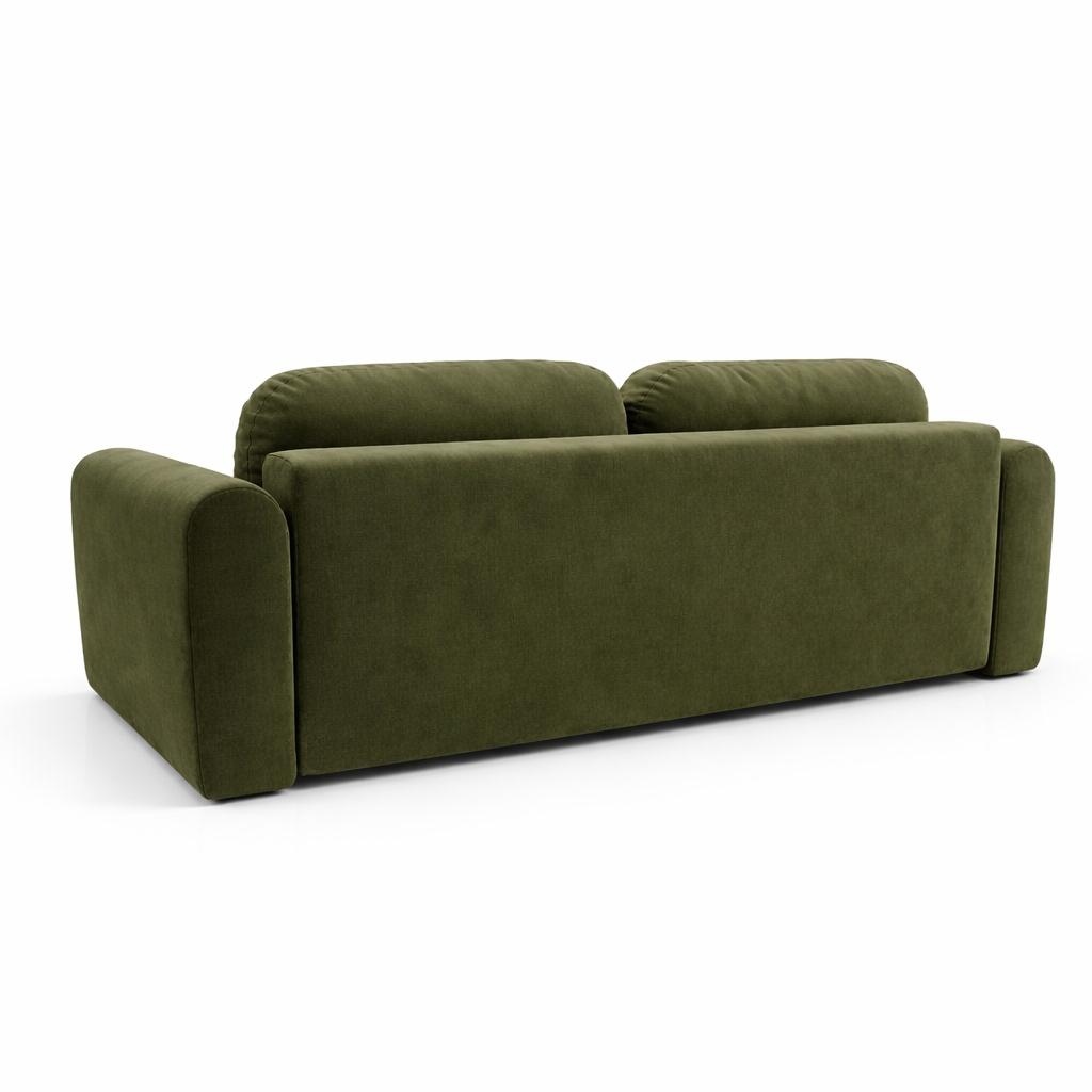 Kanapa z funkcją spania ITALY 250x100x82 cm BLUVEL 77 trzyosobowa sofa rozkładana khaki nr. 4