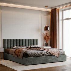 Panele tapicerowane 100x20 na ścianę magic velvet grafitowy - Miniaturka zdjęcia nr 5