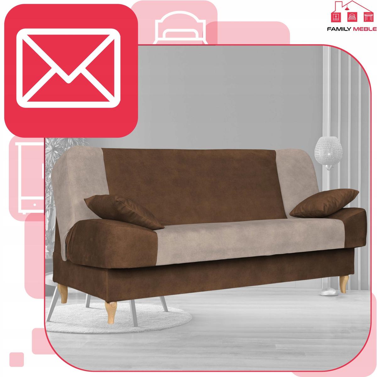 Kanapa sofa Sara Duo rozkładana wersalka spania bonell łóżko Family meble nr. 3