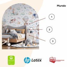 Naklejki Ścienne Dla Dzieci Samoloty Balony 120x60 Ptaki ZESTAW - Miniaturka zdjęcia nr 3