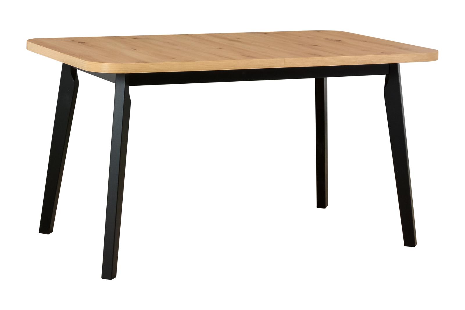 Stół drewniany rozkładany Freedom Dąb Artisan z czarnymi nogami 140/180 cm nr. 2