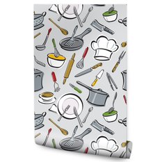 Tapeta garnki akcesoria kuchenne do kuchni jadalni  - Miniaturka zdjęcia nr 1