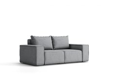 Sofa ogrodowa SONNE 180x73x88 cm dwuosobowa wodoodporna UV + 2 poduszki na taras do ogrodu niebieska - Miniaturka zdjęcia nr 3